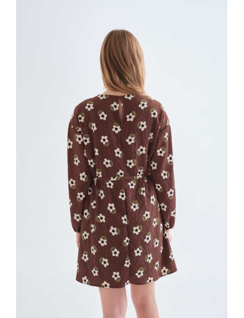 VESTIDO CORTO CON ESTAMPADO SANTINI