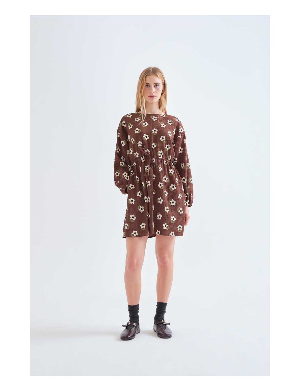 VESTIDO CORTO CON ESTAMPADO SANTINI