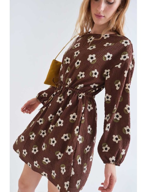 VESTIDO CORTO CON ESTAMPADO SANTINI
