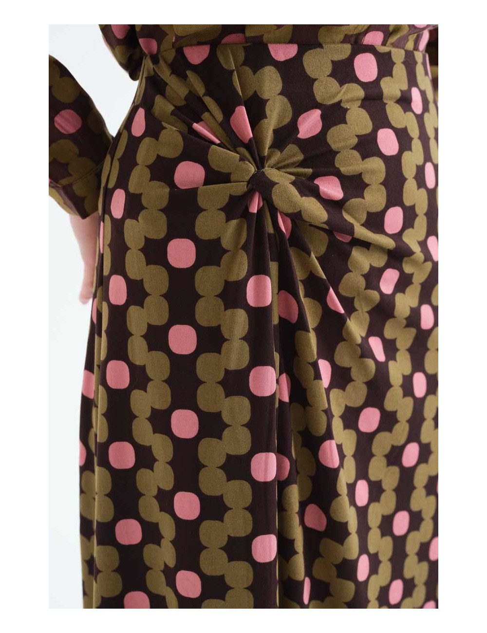 FALDA MIDI CON ESTAMPADO ABERDEEN