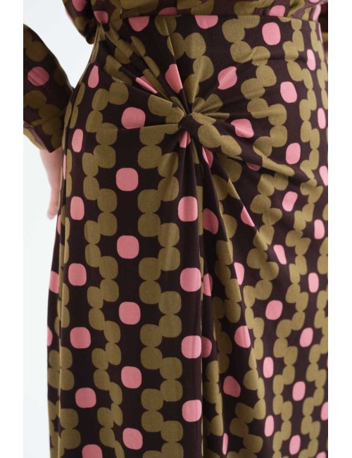 FALDA MIDI CON ESTAMPADO ABERDEEN