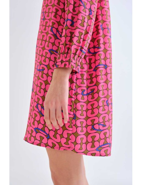VESTIDO CORTO ESTAMPADO  ARQUITEC
