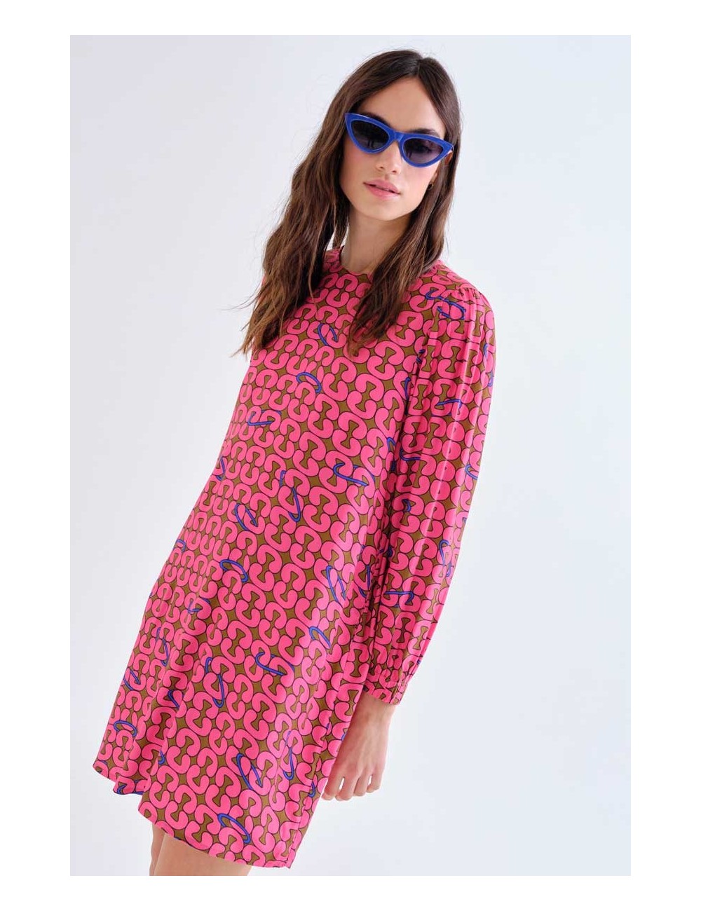VESTIDO CORTO ESTAMPADO  ARQUITEC