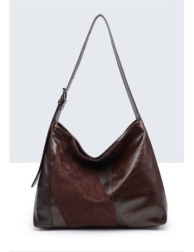 BOLSO SHOPPER COMBINADO MARRÓN