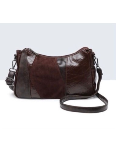 BOLSO BANDOLERA COMBINADO MARRÓN
