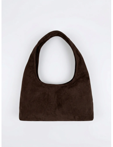 BOLSO DE HOMBRO EFECTO ANTE MARRÓN