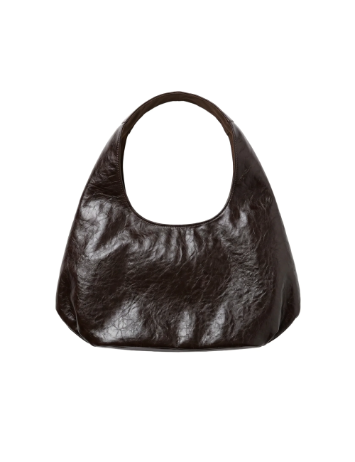 BOLSO HOBO POLIPIER CON TACHAS MARRÓN