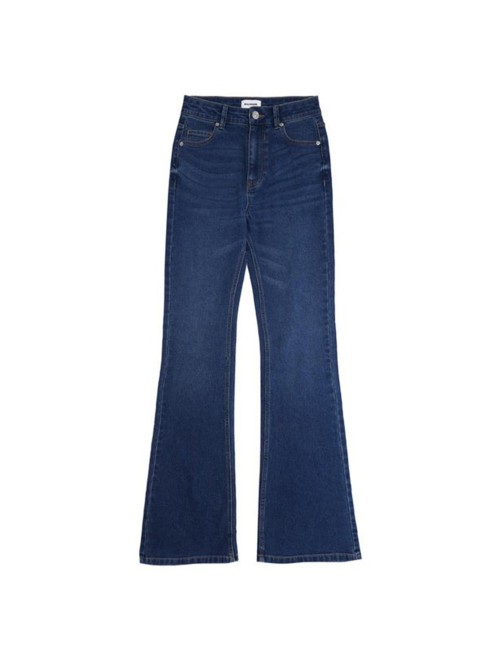JEANS FLARE HIGH RISE AZUL MARINO