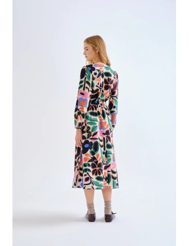 VESTIDO MIDI CON ESTAMPADO NEO GARDEN