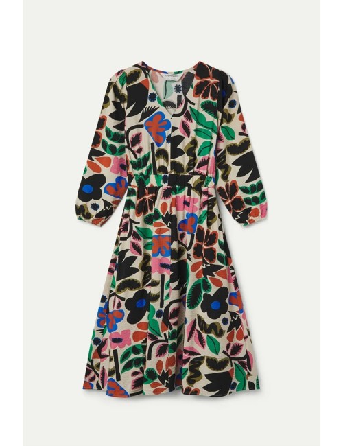VESTIDO MIDI CON ESTAMPADO NEO GARDEN