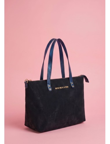 BOLSO SHOPPER MONOGRAMA AZUL MARINO
