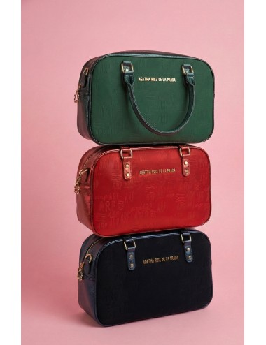 BOLSO DE MANO MONOGRAMA BURDEOS