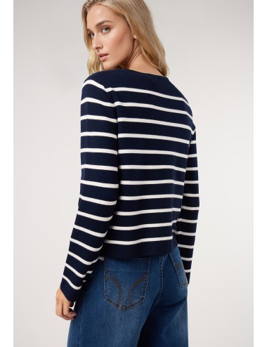 CHAQUETA PUNTO RAYAS