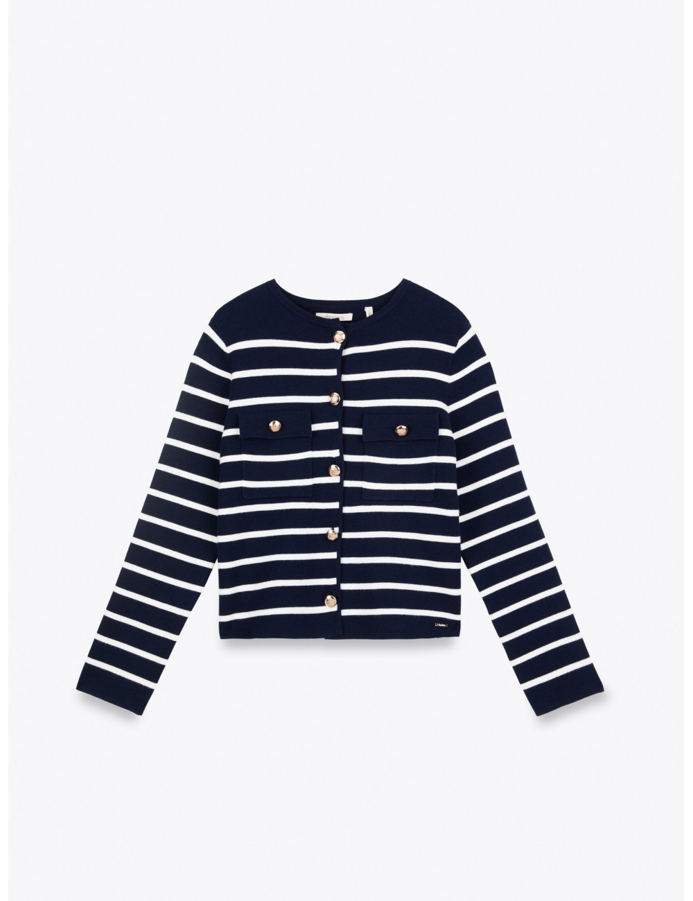CHAQUETA PUNTO RAYAS