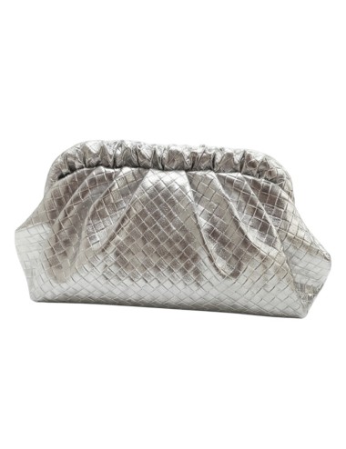 BOLSO DE FIESTA RELIEVE PLATA
