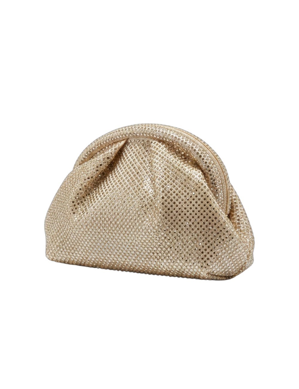 BOLSO DE FIESTA CON ABALORIOS ORO