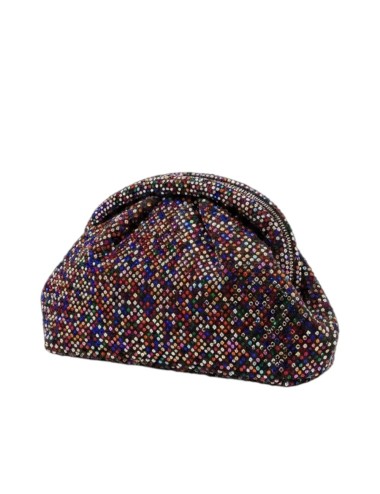BOLSO DE FIESTA CON ABALORIOS MULTICOLOR