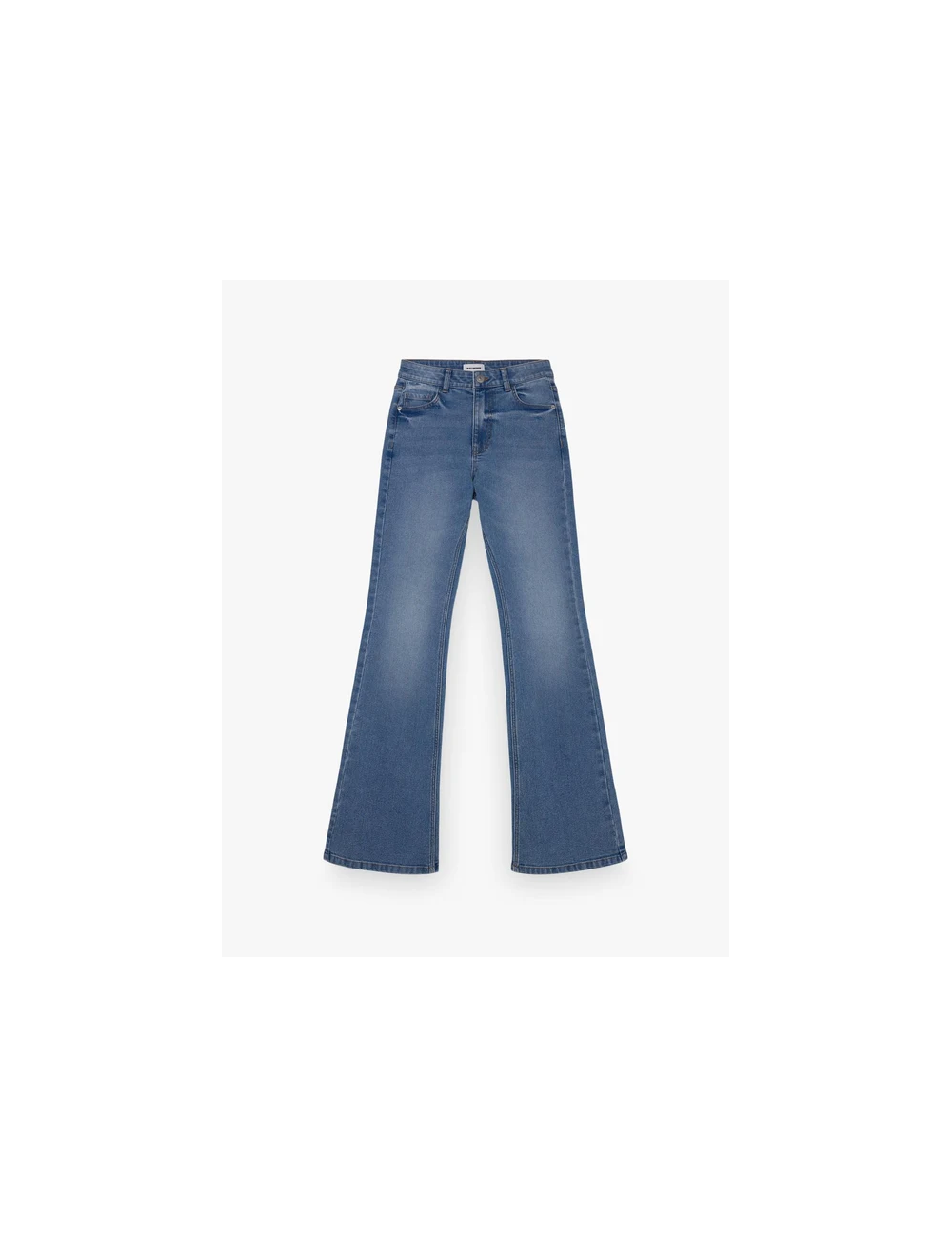 JEANS FLARE HIGH RISE AZUL CLARO