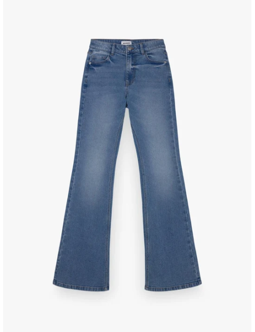 JEANS FLARE HIGH RISE AZUL CLARO