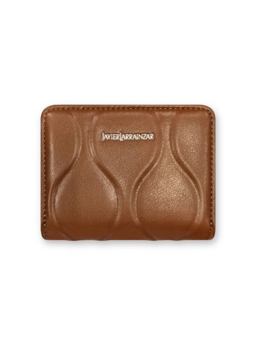 CARTERA PEQUEÑA ONDAS MARRÓN