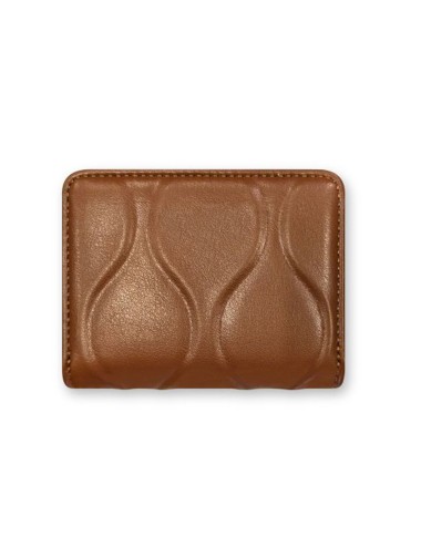 CARTERA PEQUEÑA ONDAS MARRÓN
