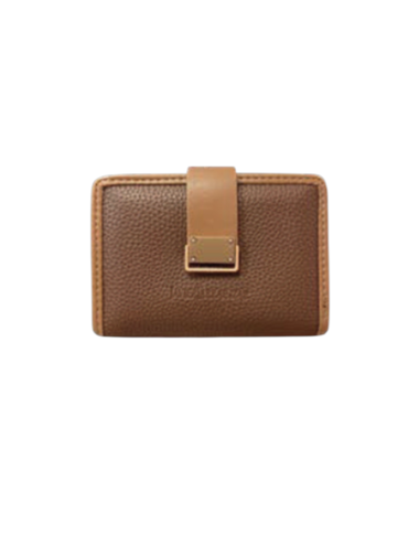 CARTERA PEQUEÑA BROCHE MARRÓN