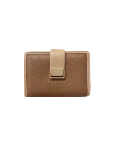 CARTERA PEQUEÑA BROCHE CAMEL