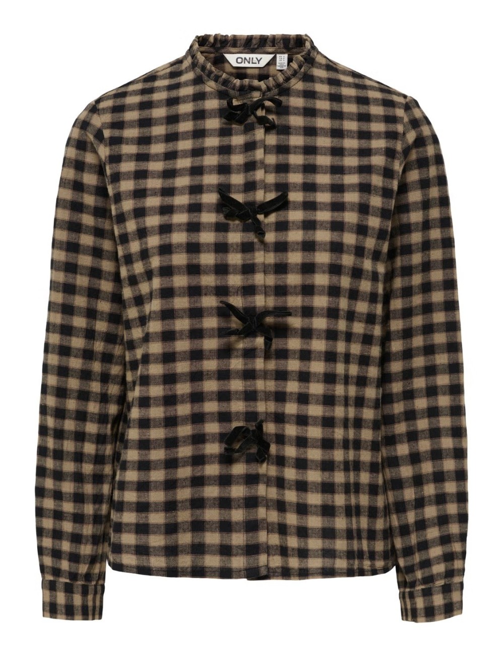 CAMISA CUADROS CON LAZOS
