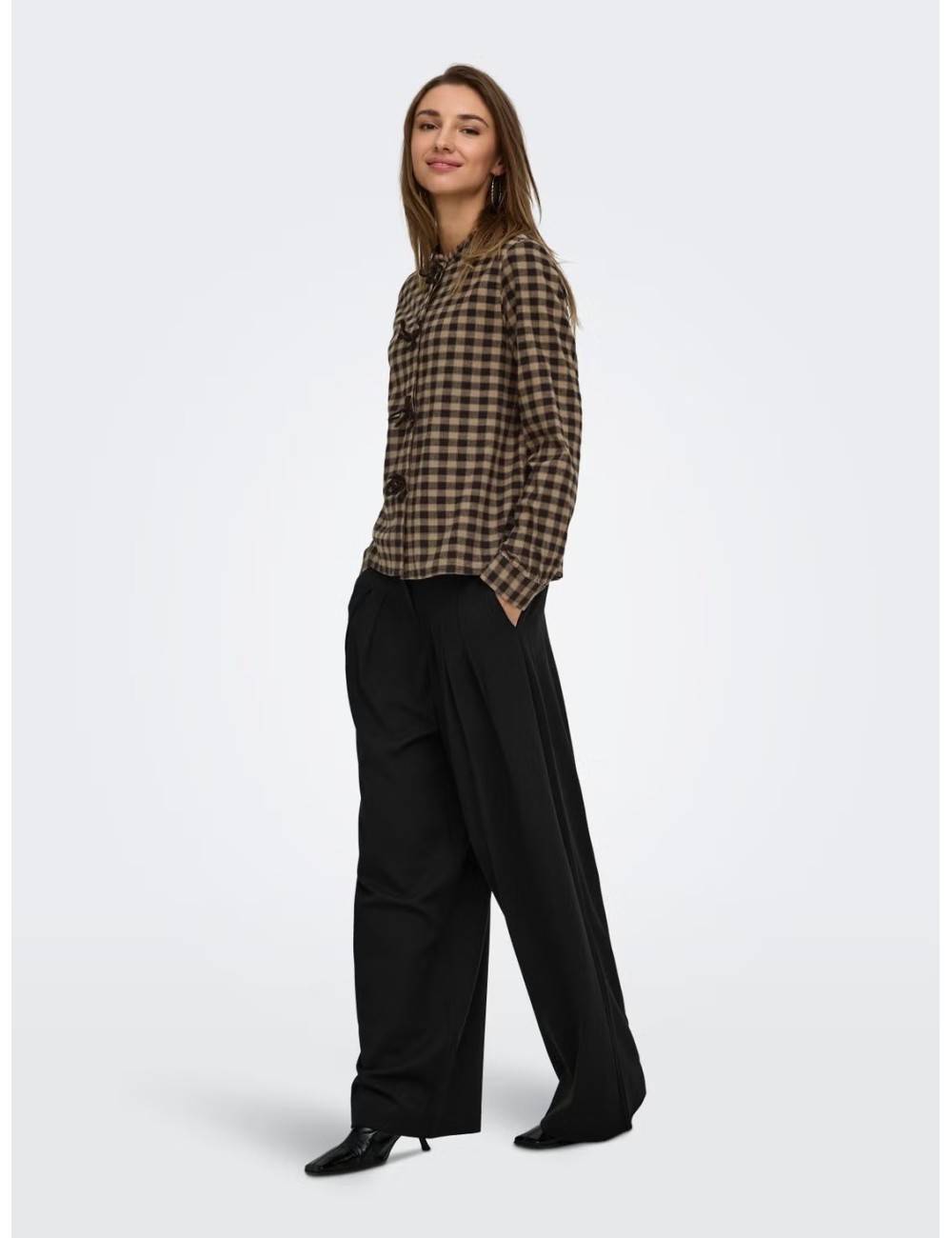CAMISA CUADROS CON LAZOS