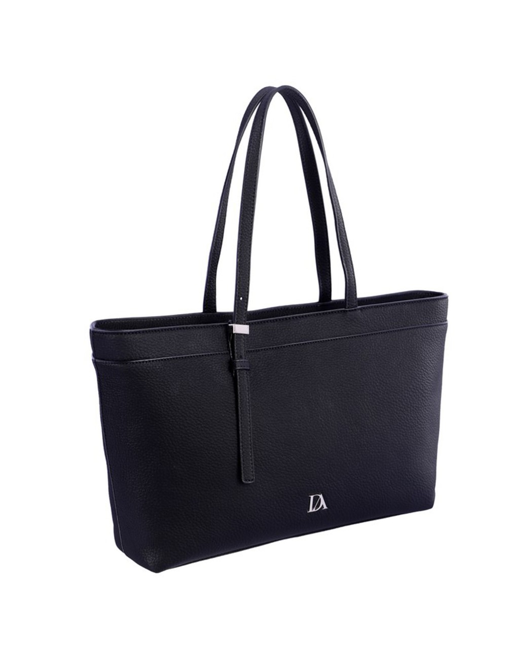 BOLSO SHOPPER POLIPIEL NEGRO