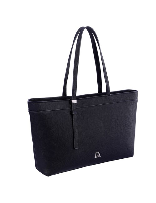 BOLSO SHOPPER POLIPIEL NEGRO
