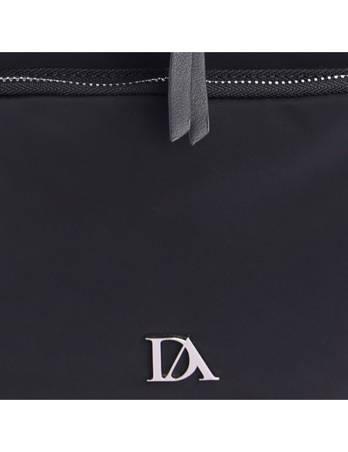 MOCHILA NYLON CREMALLERAS NEGRA