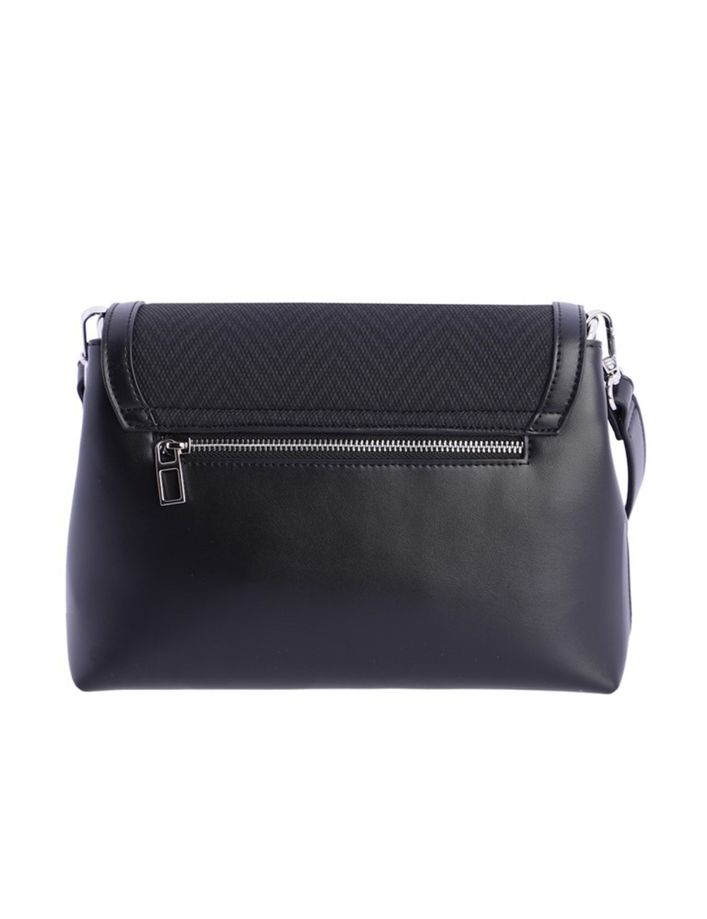 BOLSO BANDOLERA SOLAPA ESPIGA NEGRO