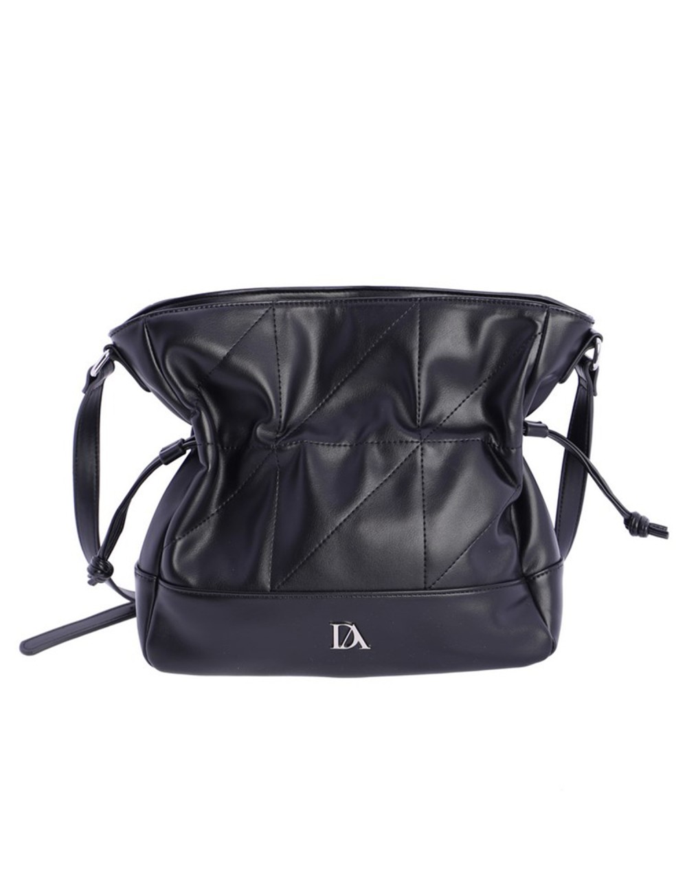 BOLSO BANDOLERA DRAPEADO NEGRO