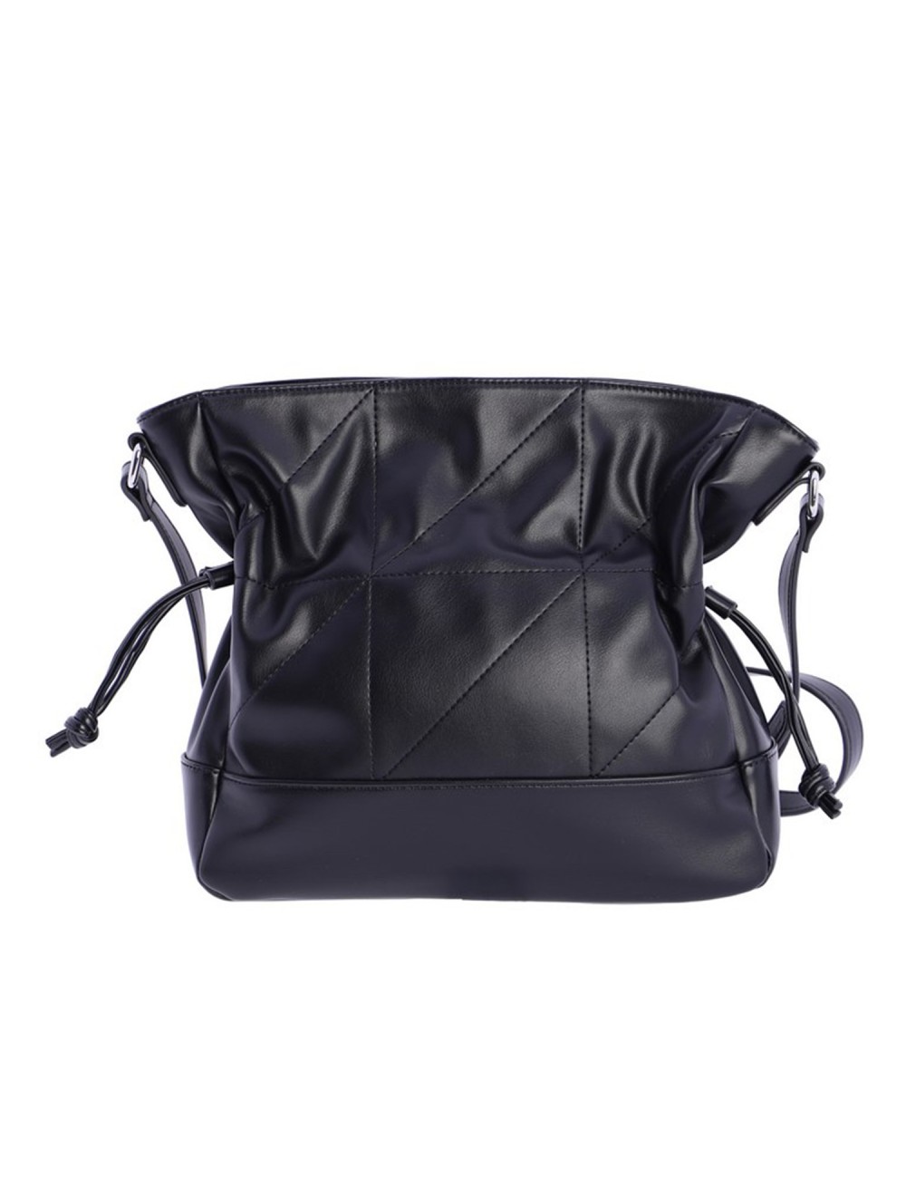 BOLSO BANDOLERA DRAPEADO NEGRO
