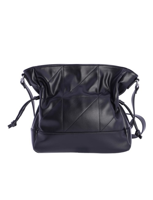BOLSO BANDOLERA DRAPEADO NEGRO