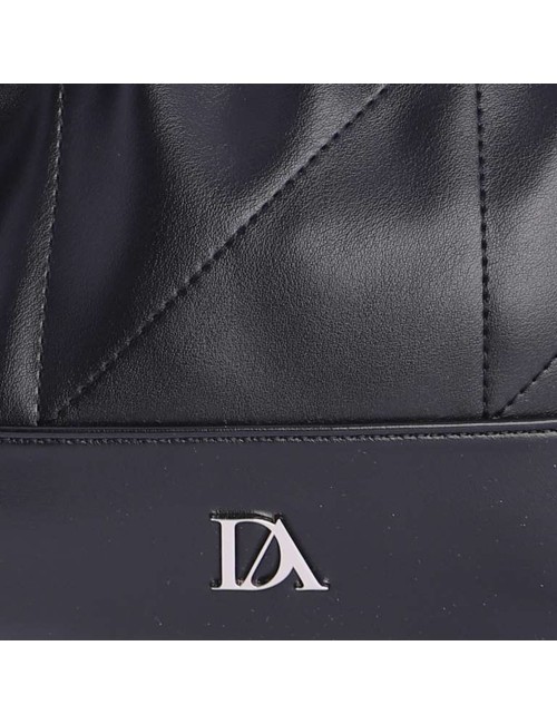 BOLSO BANDOLERA DRAPEADO NEGRO