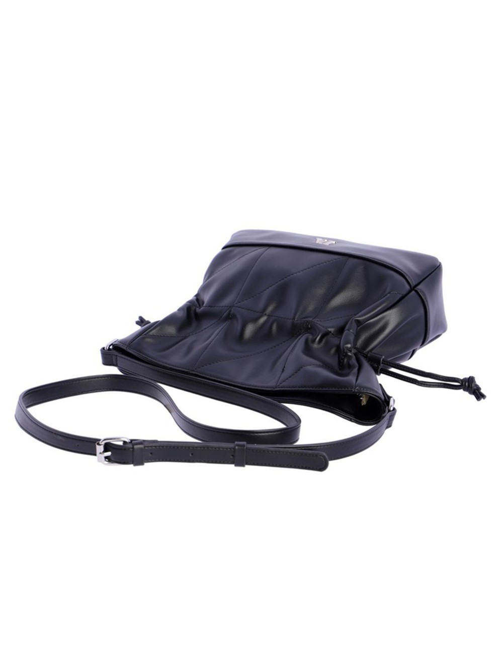 BOLSO BANDOLERA DRAPEADO NEGRO