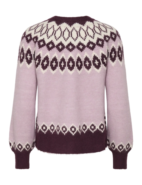 JERSEY JACQUARD GRECA ROSA