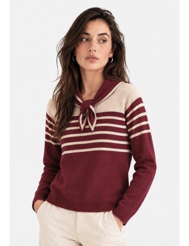 JERSEY CON BUFANDA BURDEOS