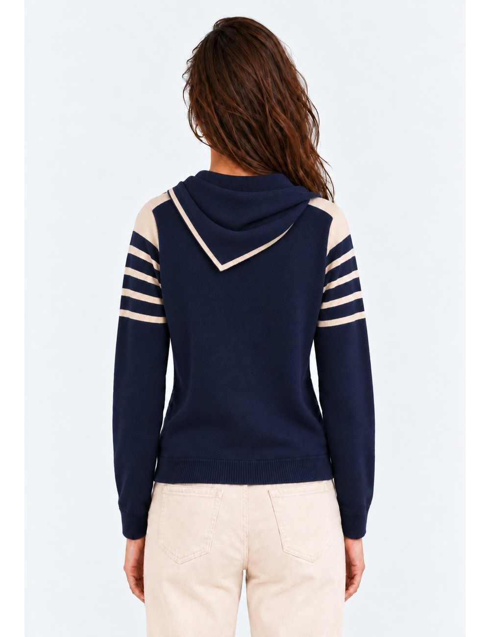 JERSEY CON BUFANDA AZUL MARINO