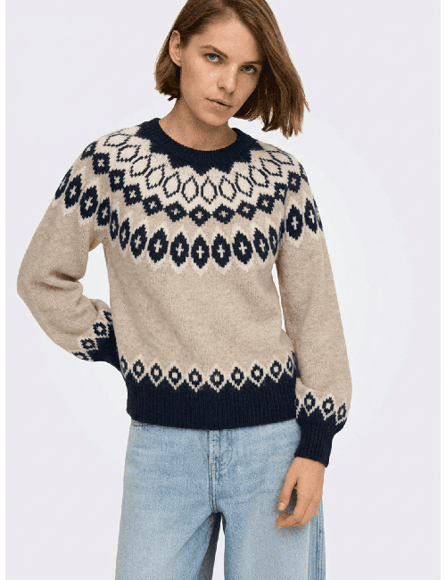 JERSEY JACQUARD GRECA BEIGE