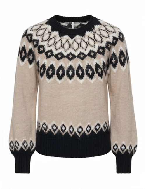 JERSEY JACQUARD GRECA BEIGE