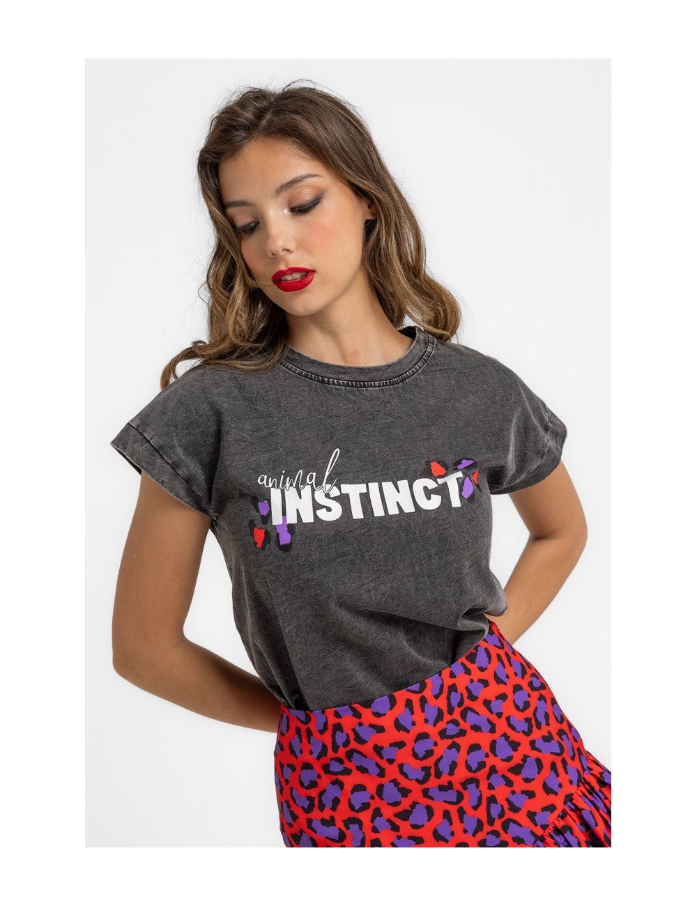 CAMISETA SIN MANGAS CORTE CANALLA ANIMAL INSTINCT