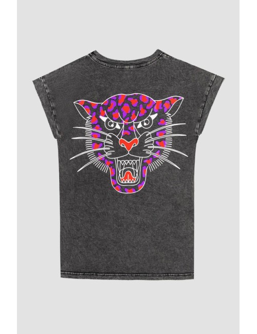 CAMISETA SIN MANGAS CORTE CANALLA ANIMAL INSTINCT