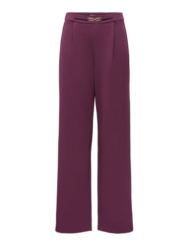 PANTALÓN WIDE LEG BURDEOS