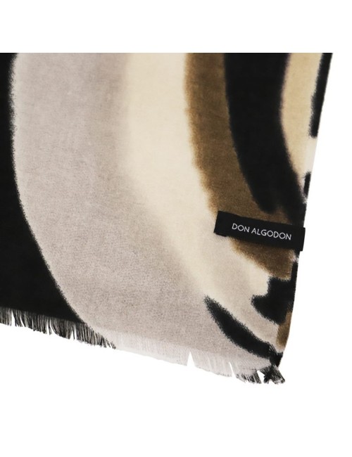 BUFANDA GRÁFICO ABSTRACTO DON ALGODÓN