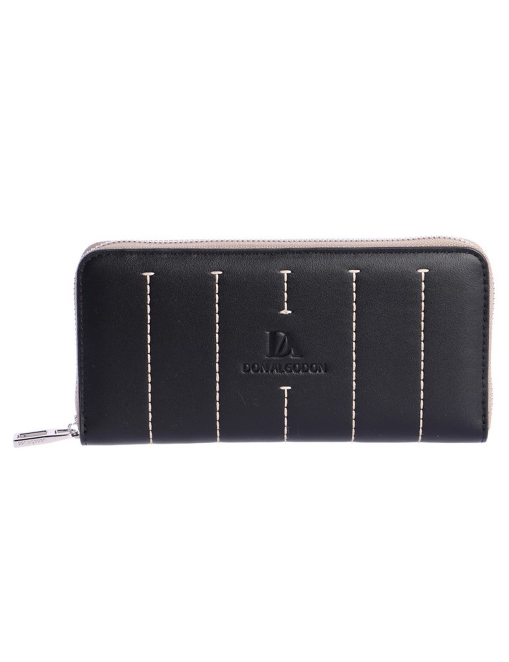 CARTERA GRANDE PESPUNTES EN CONTRASTE NEGRO