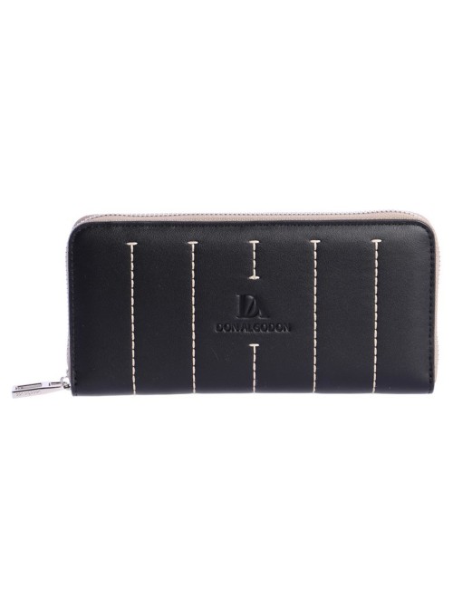 CARTERA GRANDE PESPUNTES EN CONTRASTE NEGRO