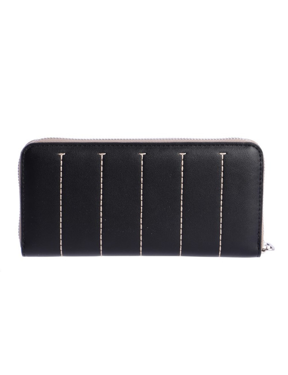 CARTERA GRANDE PESPUNTES EN CONTRASTE NEGRO